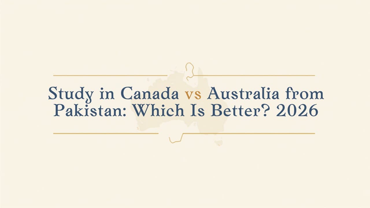 Study in Canada vs Australia from Pakistan: Which Is Better? (2026)
