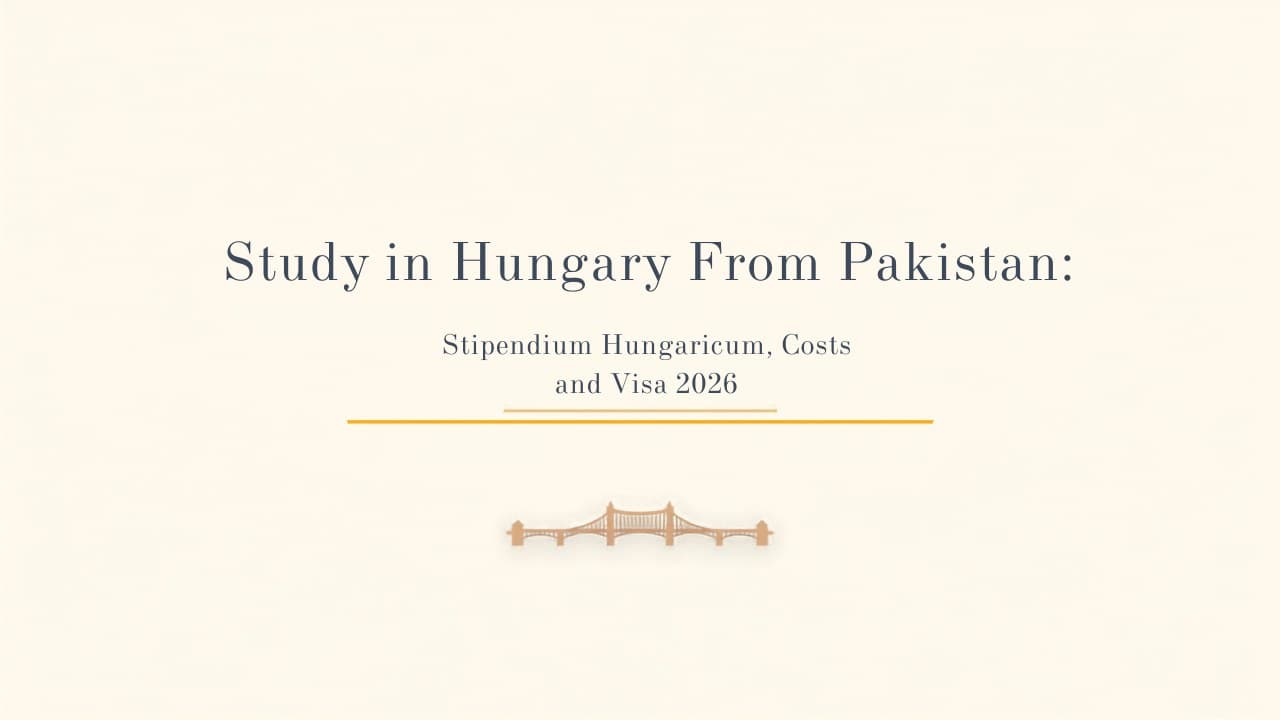 Study in Hungary From Pakistan: Stipendium Hungaricum, Costs and Visa (2026)