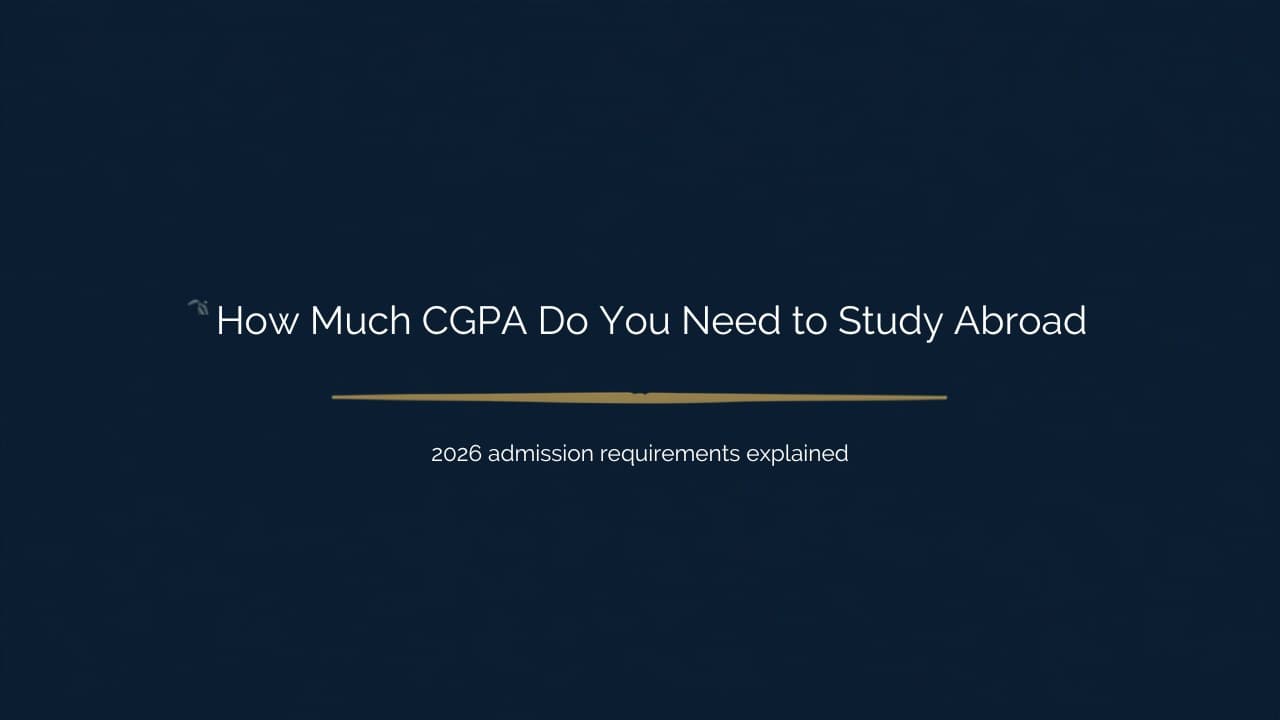 How Much CGPA Do You Need to Study Abroad from Pakistan?