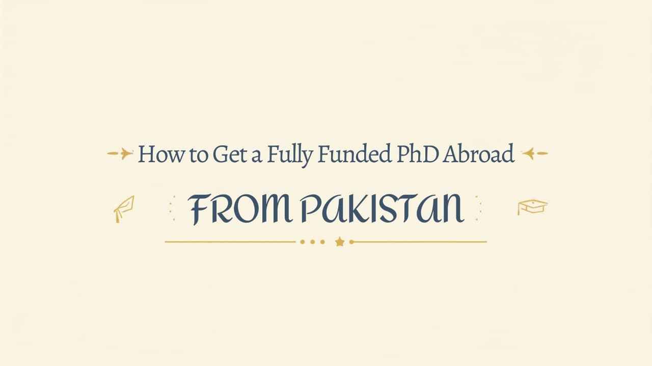 How to Get a Fully Funded PhD Abroad from Pakistan (2026)
