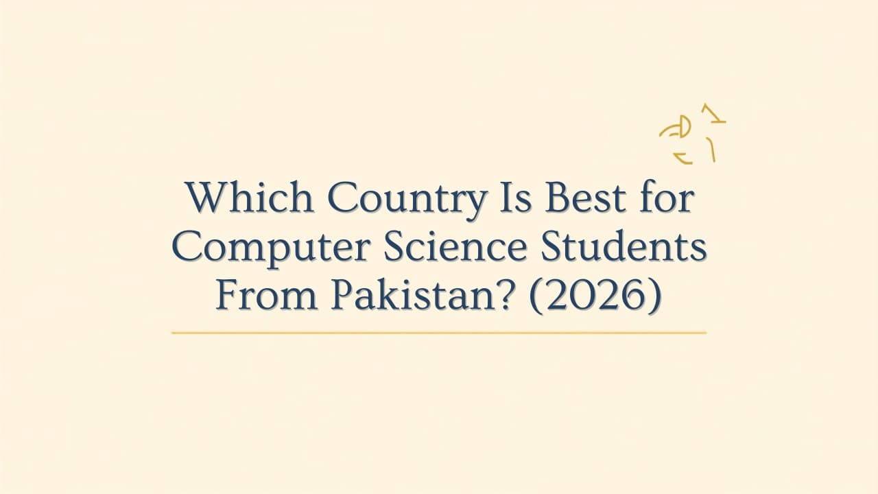 Which Country Is Best for Computer Science Students from Pakistan? (2026)