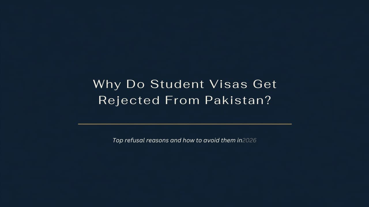 Why do student visas get rejected from Pakistan?