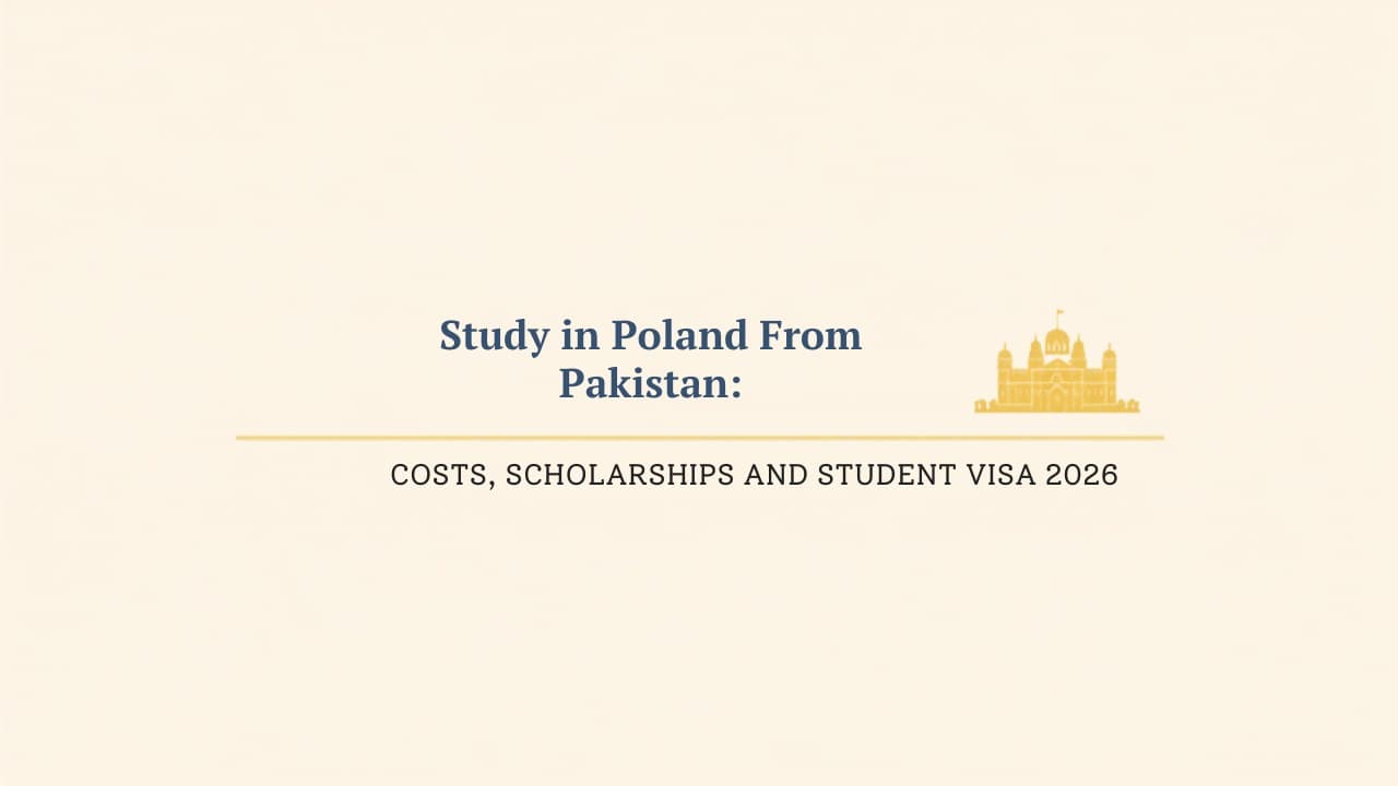 Study in Poland From Pakistan: Costs, Scholarships and Student Visa (2026)