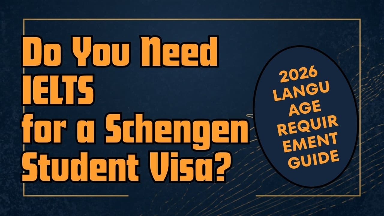 Do you need IELTS for a Schengen student visa from Pakistan?