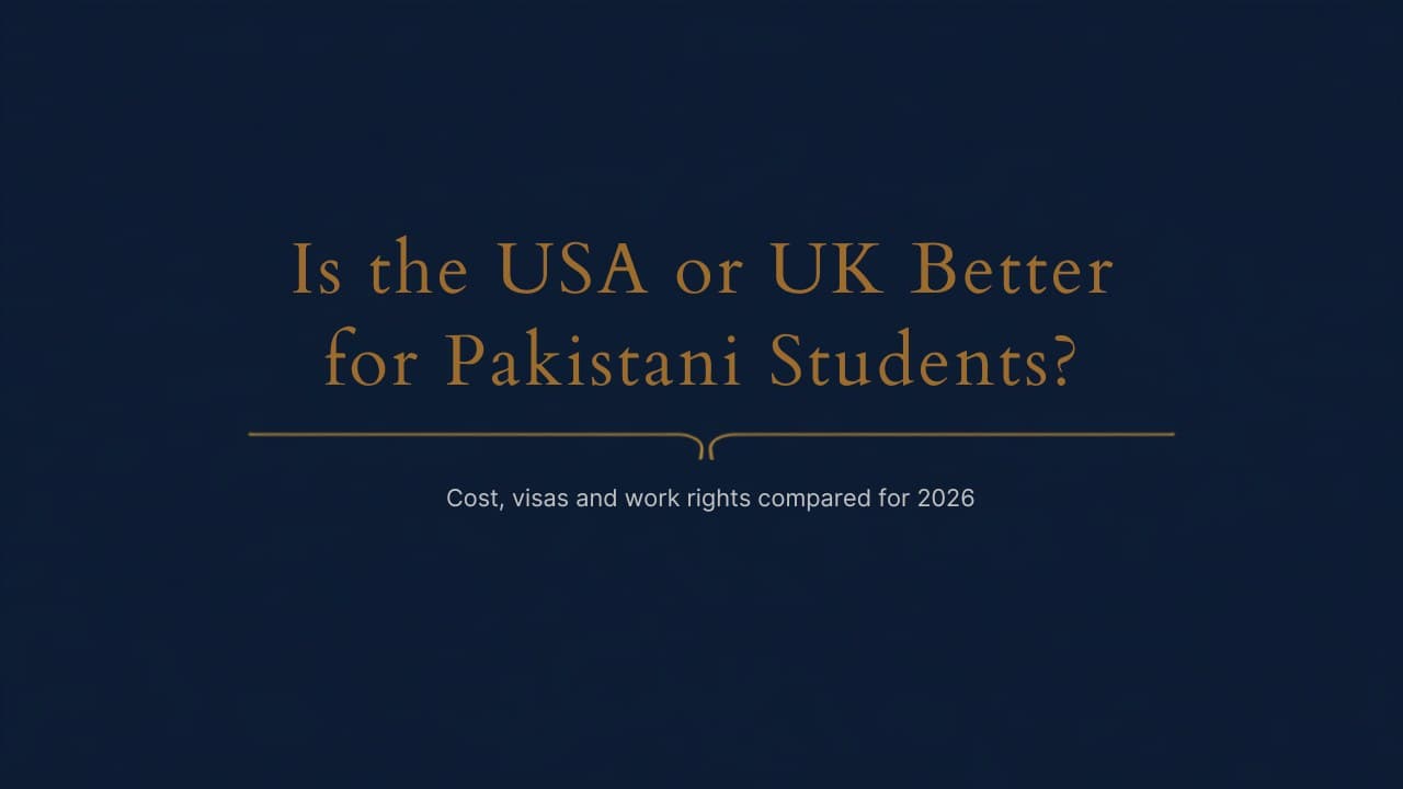 Is the USA or UK better for Pakistani students?