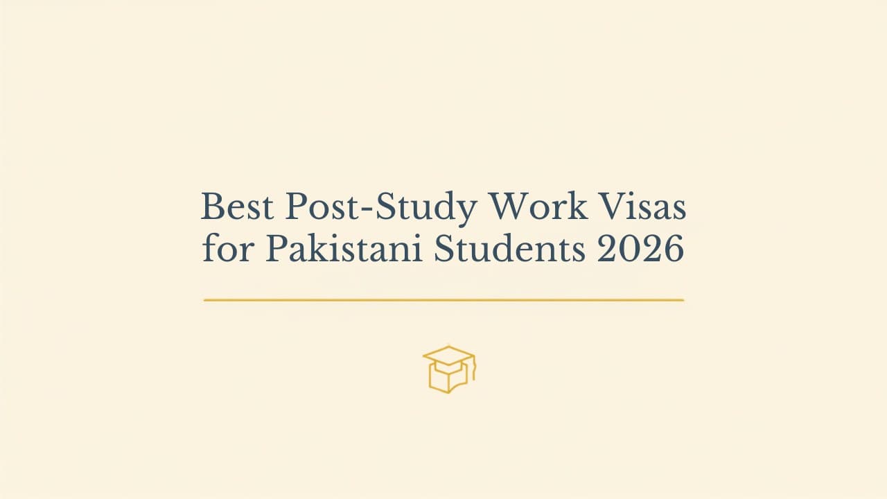 Which Countries Offer the Best Post-Study Work Visa for Pakistani Students? (2026)
