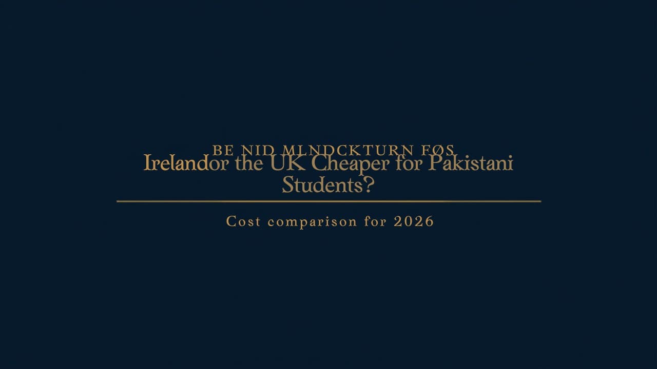 Is Ireland or the UK cheaper for Pakistani students?