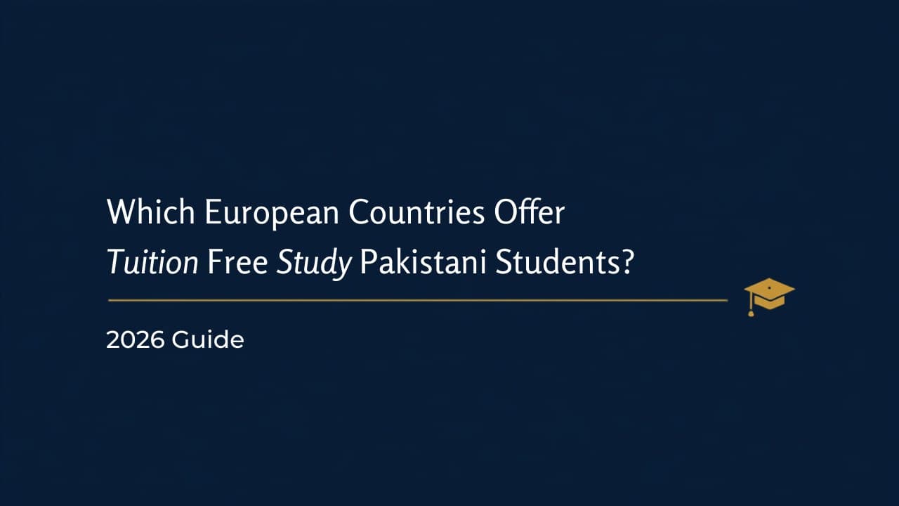 Which European countries offer tuition-free study for Pakistani students?