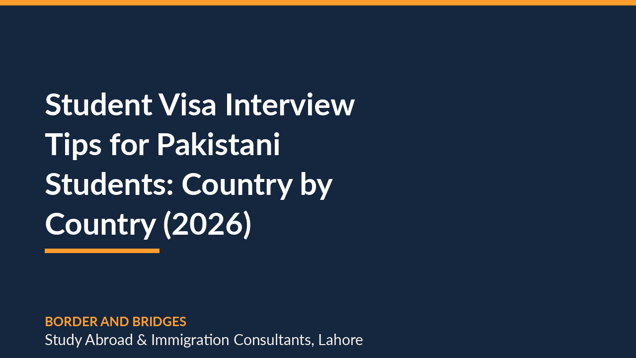 Student Visa Interview Tips for Pakistani Students: Country by Country (2026)