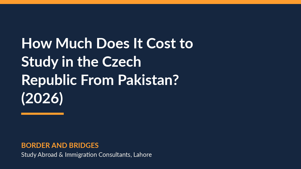 How Much Does It Cost to Study in the Czech Republic From Pakistan? (2026)