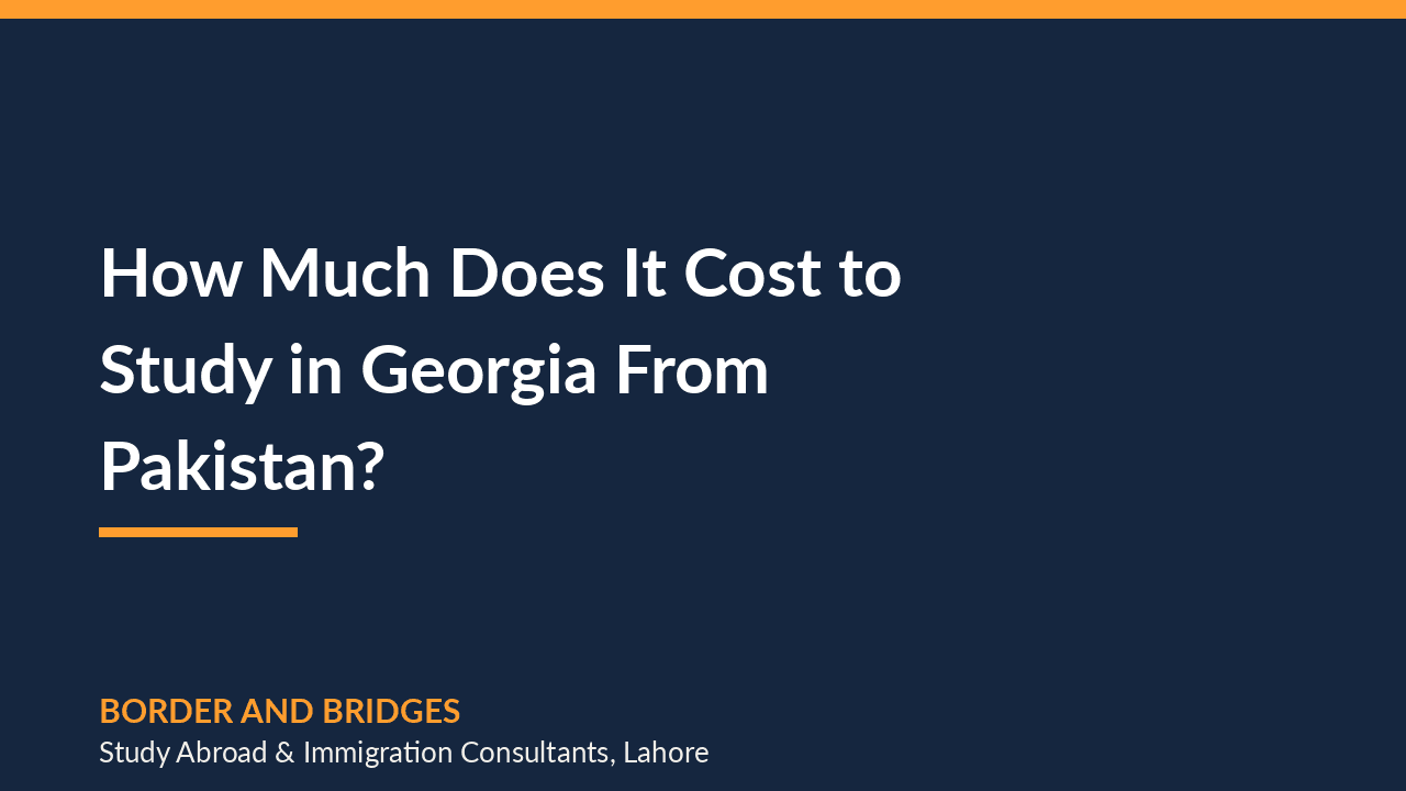 How much does it cost to study in Georgia from Pakistan?