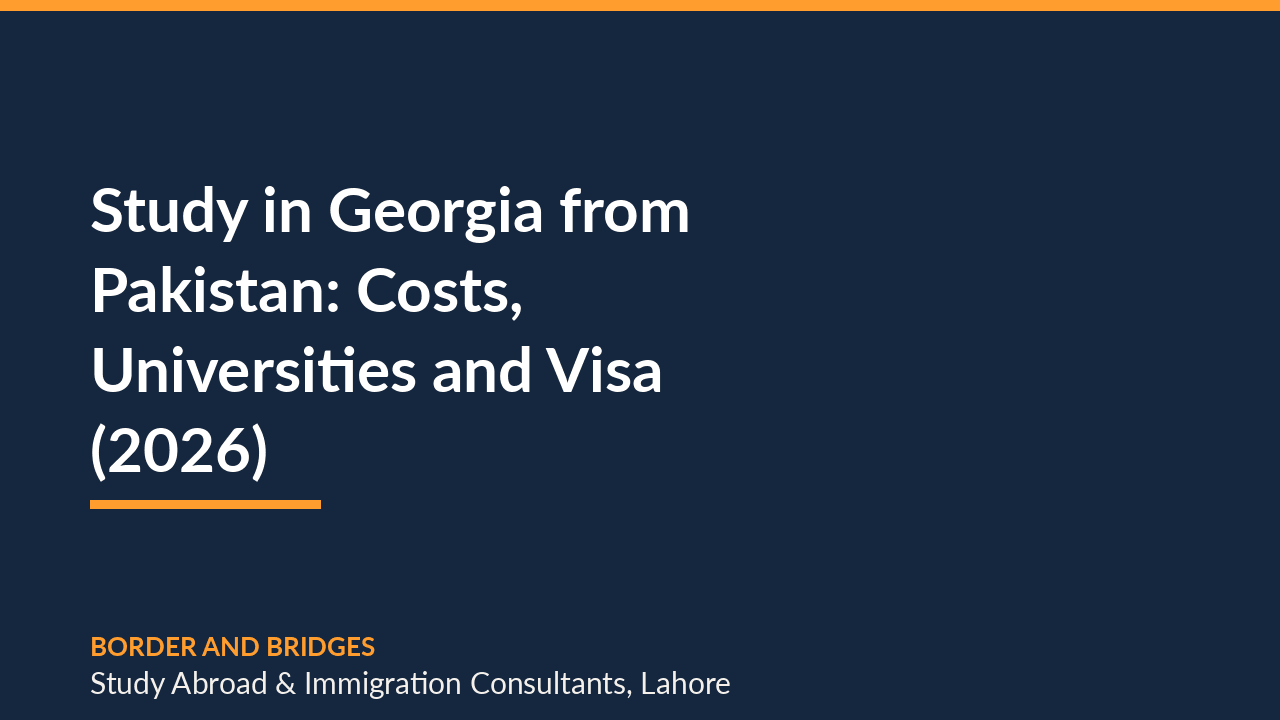 Study in Georgia from Pakistan: Costs, Universities and Visa (2026)