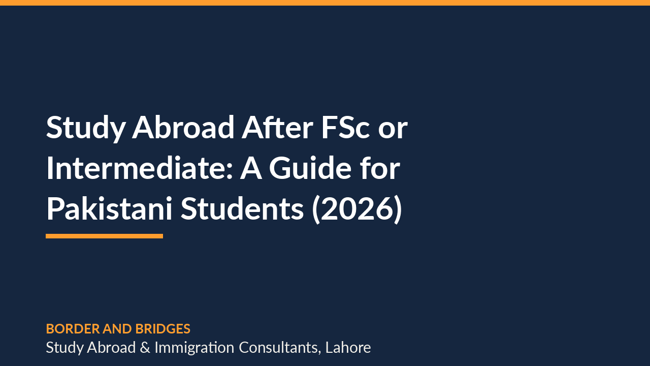 Study Abroad After FSc or Intermediate: A Guide for Pakistani Students (2026)