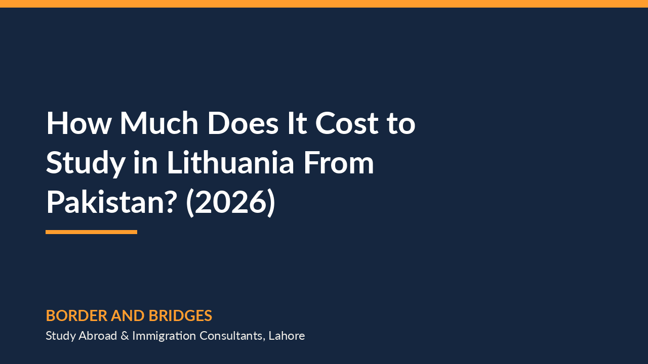 How Much Does It Cost to Study in Lithuania From Pakistan? (2026)