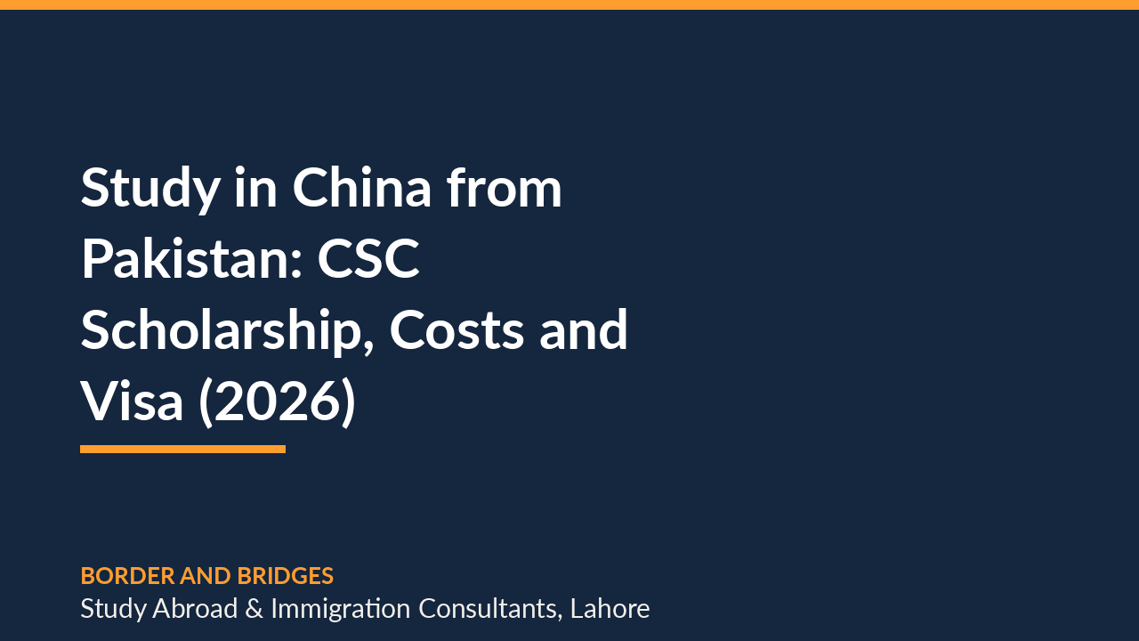 Study in China from Pakistan: CSC Scholarship, Costs and Visa (2026)