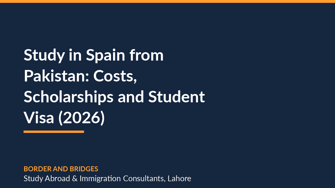 Study in Spain from Pakistan: Costs, Scholarships and Student Visa (2026)