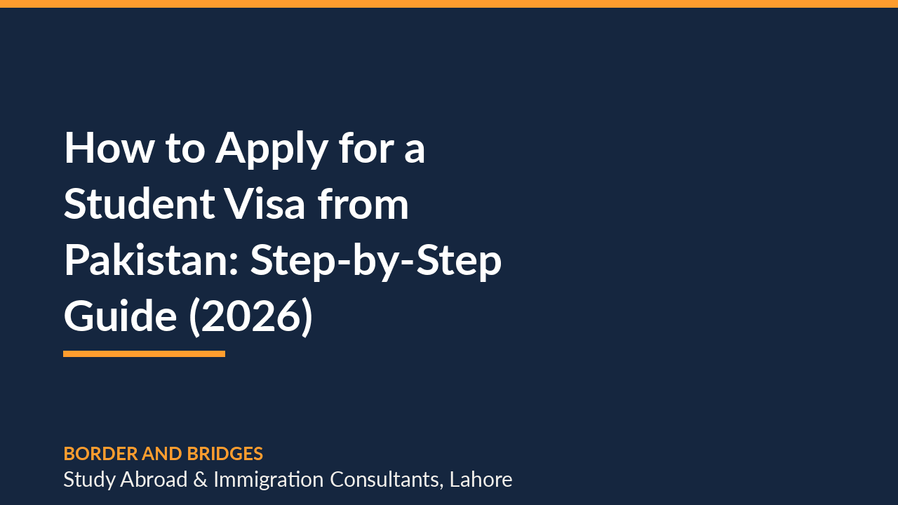 How to Apply for a Student Visa from Pakistan: Step-by-Step Guide (2026)