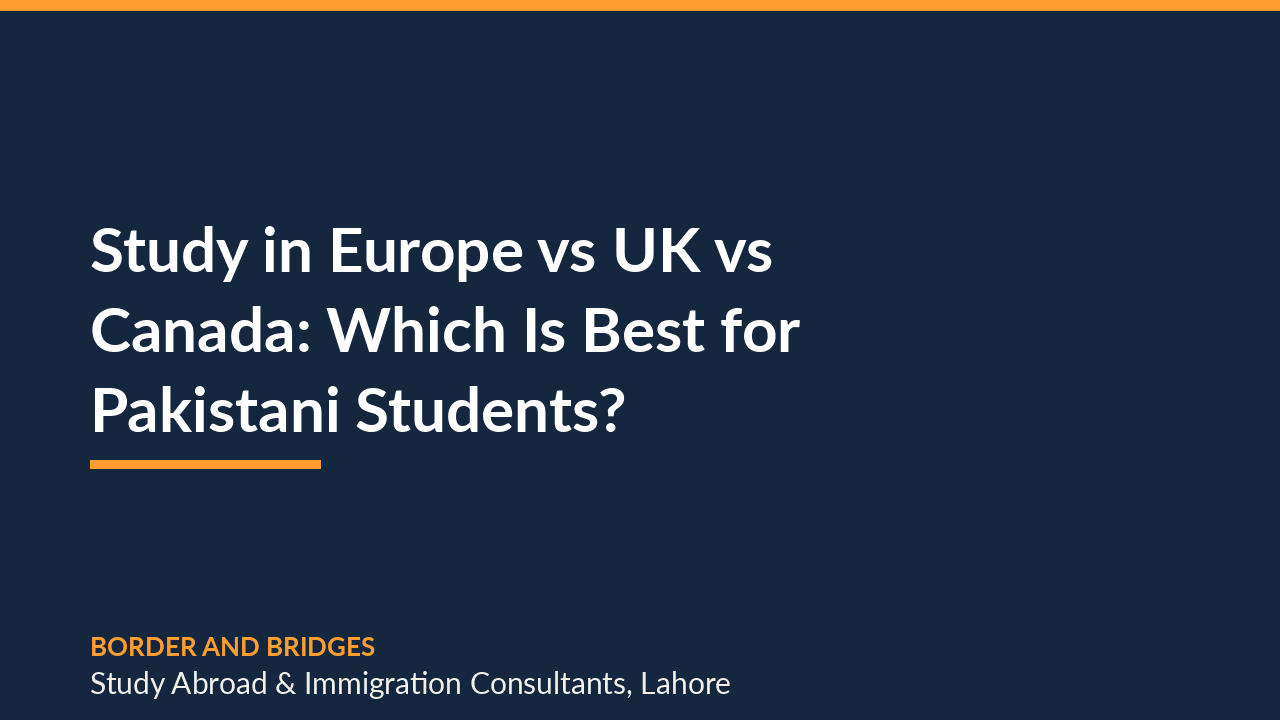 Study in Europe vs UK vs Canada: Which Is Best for Pakistani Students?