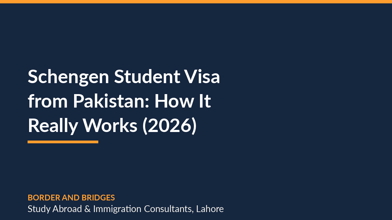 Schengen Student Visa from Pakistan: How It Really Works (2026)