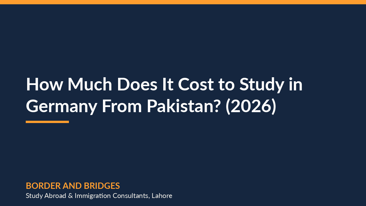 How Much Does It Cost to Study in Germany From Pakistan? (2026)