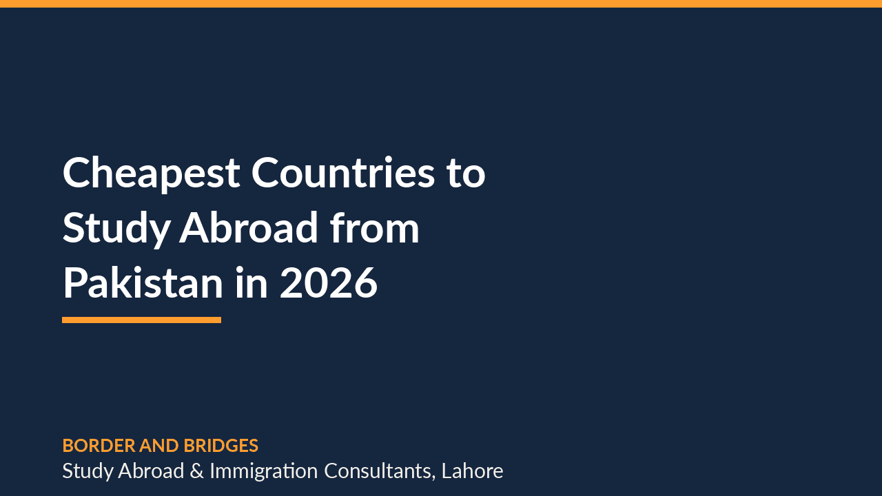 Cheapest Countries to Study Abroad from Pakistan in 2026