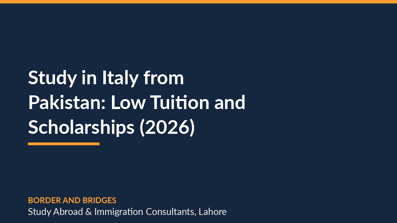 Study in Italy from Pakistan: Low Tuition and Scholarships (2026)
