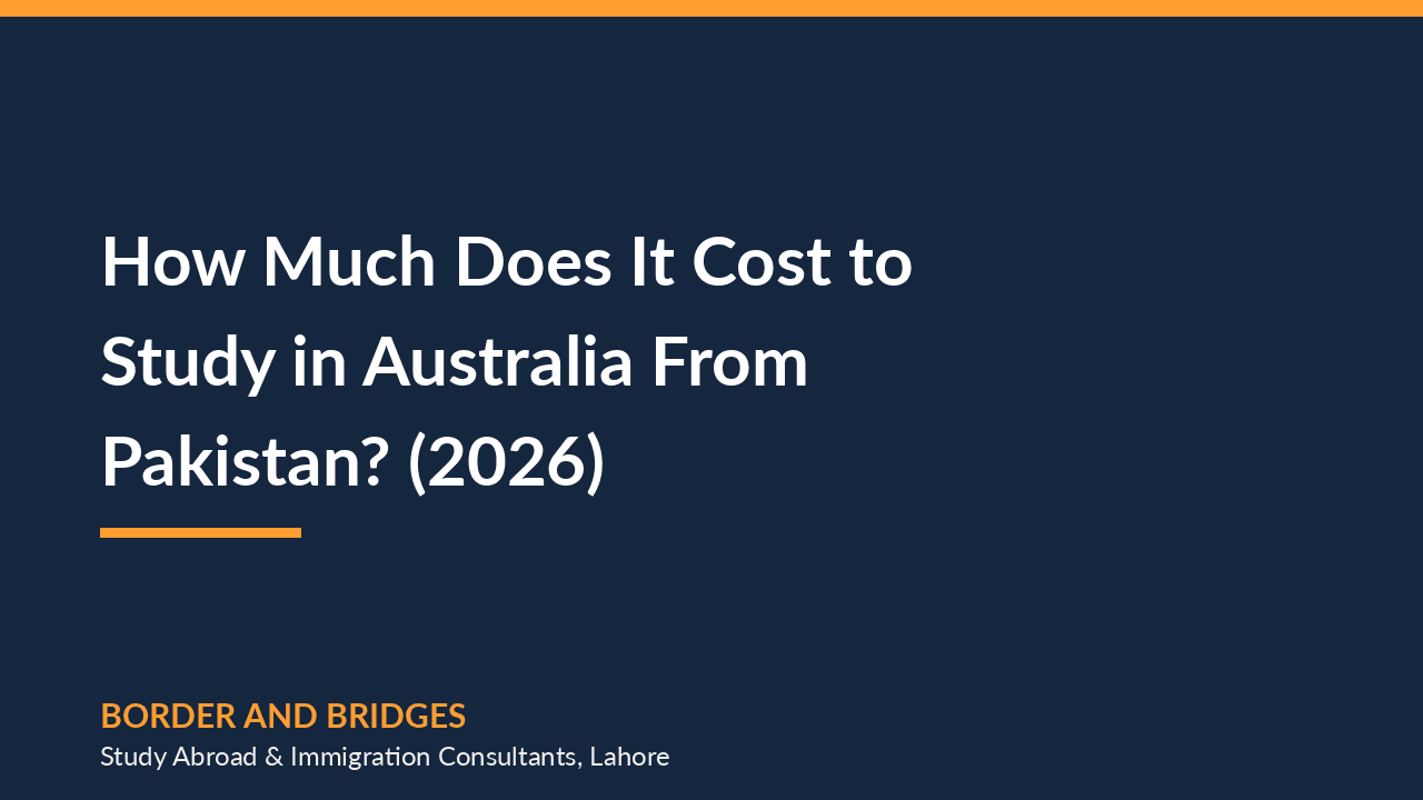 How Much Does It Cost to Study in Australia From Pakistan? (2026)