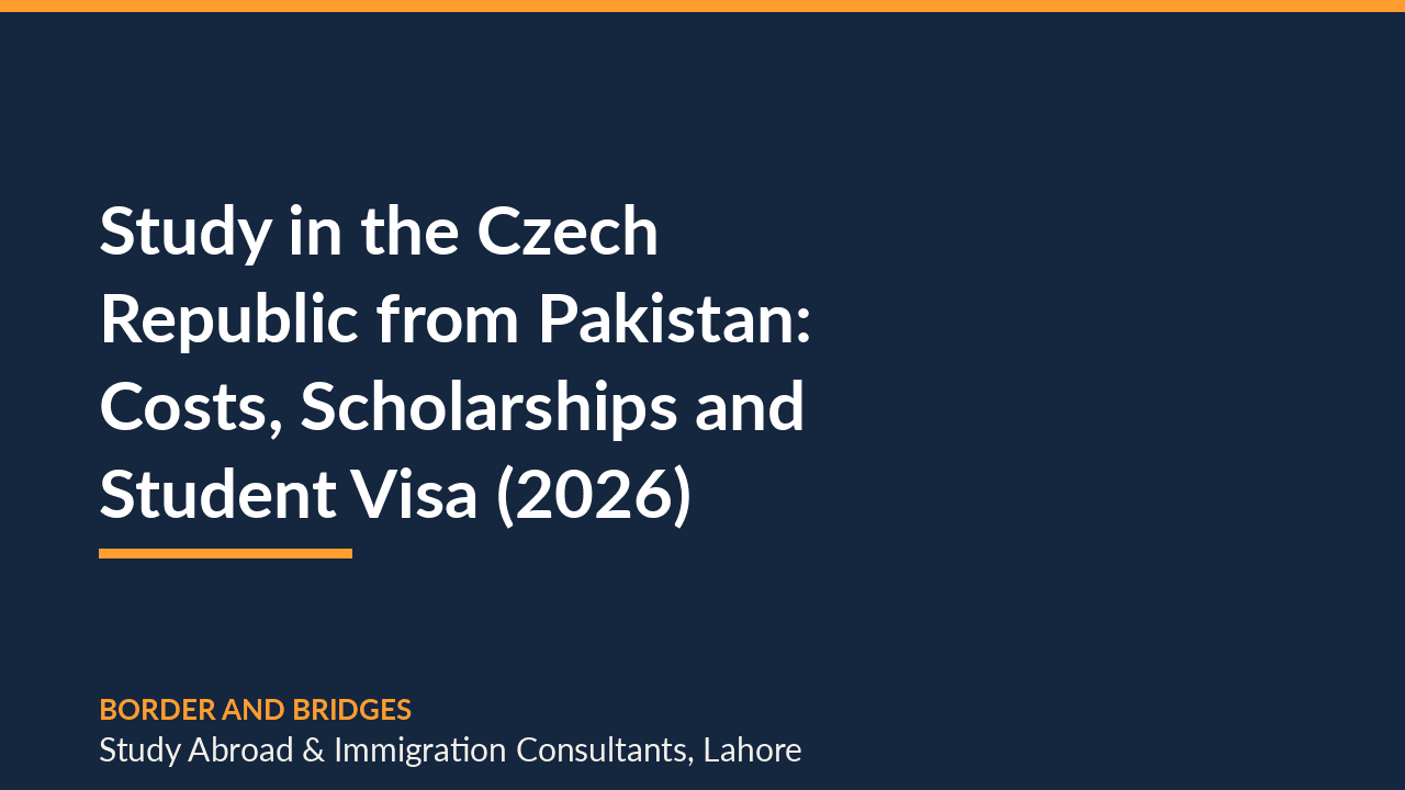 Study in the Czech Republic from Pakistan: Costs, Scholarships and Student Visa (2026)