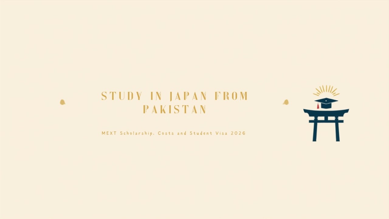 Study in Japan from Pakistan: MEXT scholarship, costs and student visa 2026