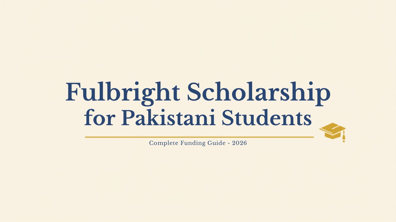 Fulbright Scholarship for Pakistani Students: complete 2026 funding guide