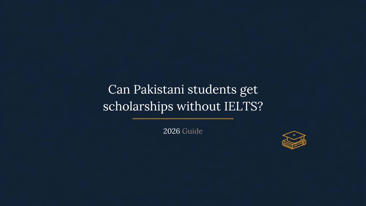 Can Pakistani students get scholarships without IELTS?