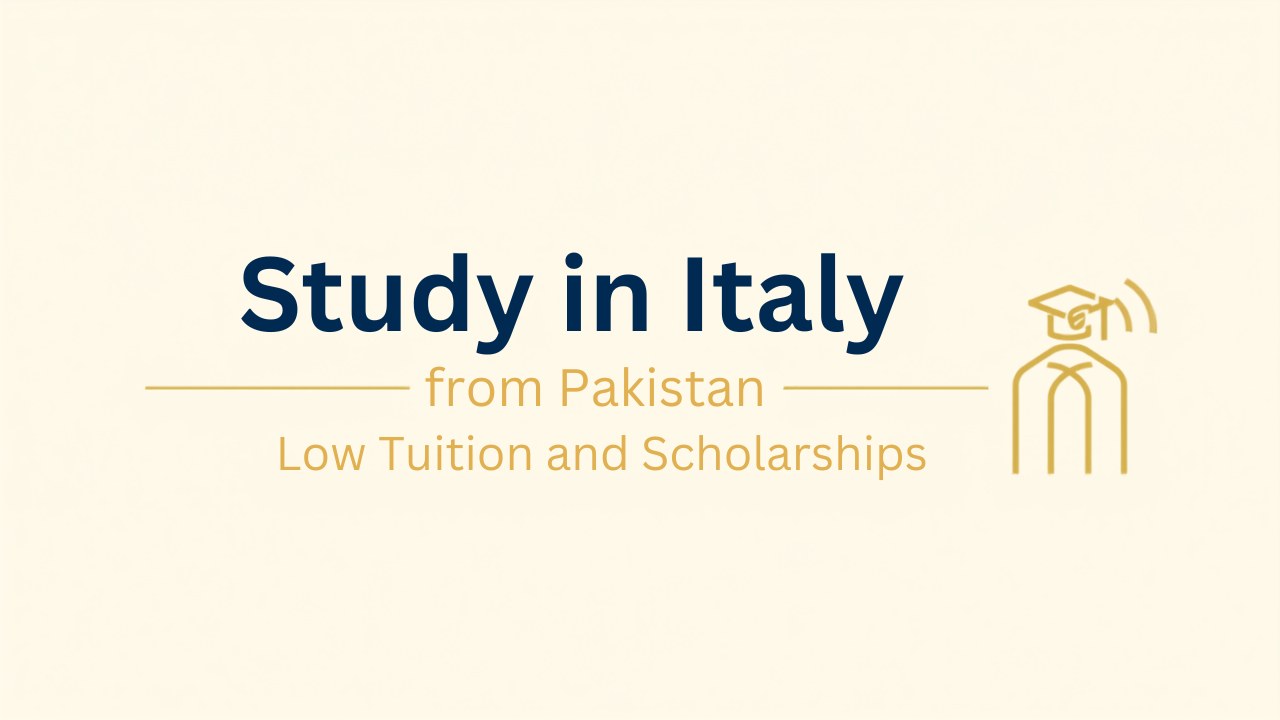 Study in Italy from Pakistan: low tuition and scholarships