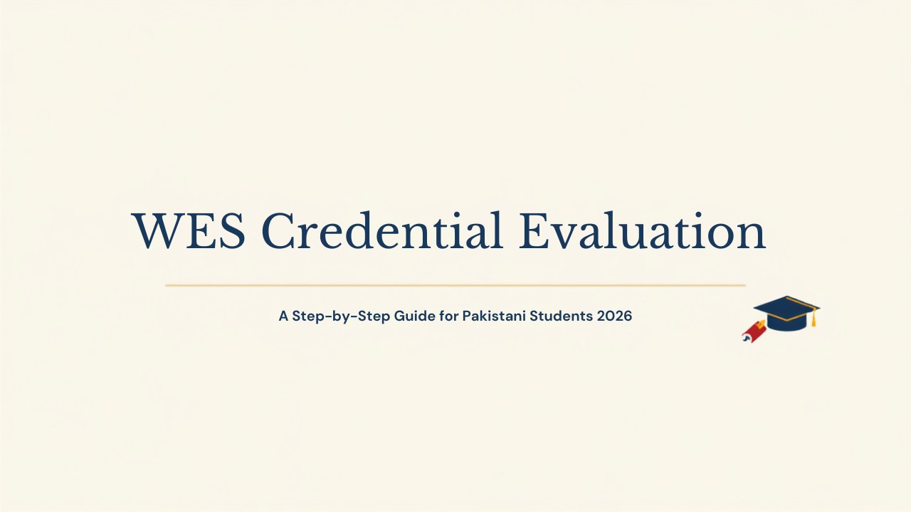 WES credential evaluation step-by-step guide for Pakistani students 2026