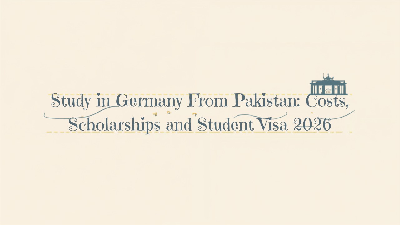 Study in Germany From Pakistan: Costs, Scholarships and Student Visa 2026