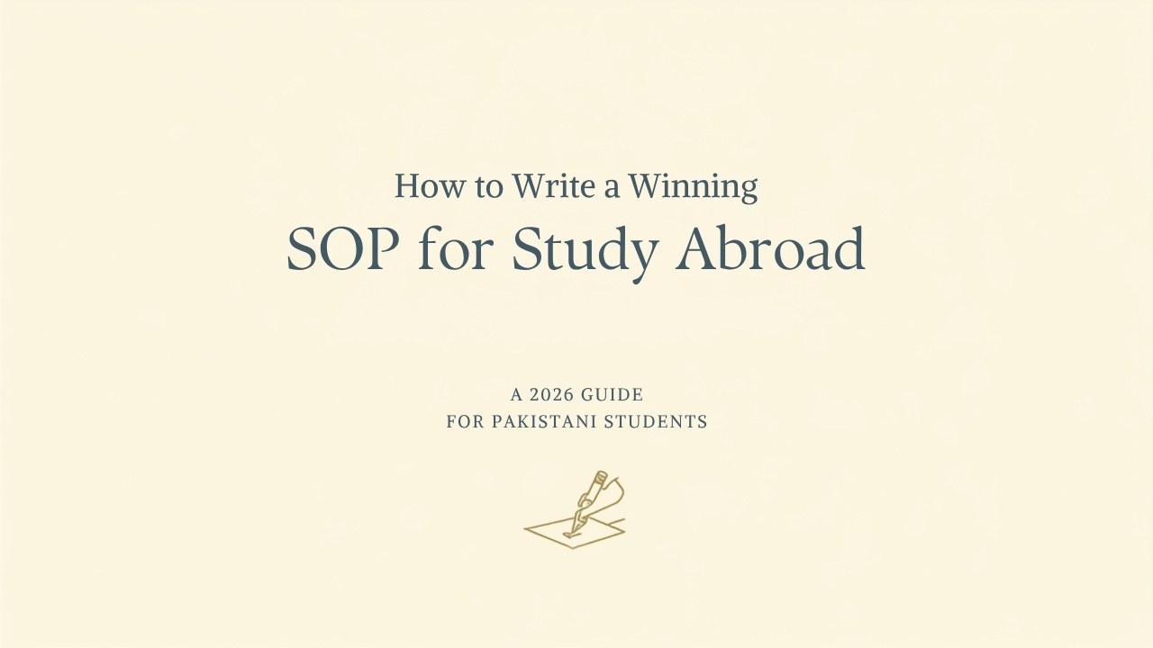 How Do You Write a Winning SOP for Study Abroad from Pakistan? (2026)