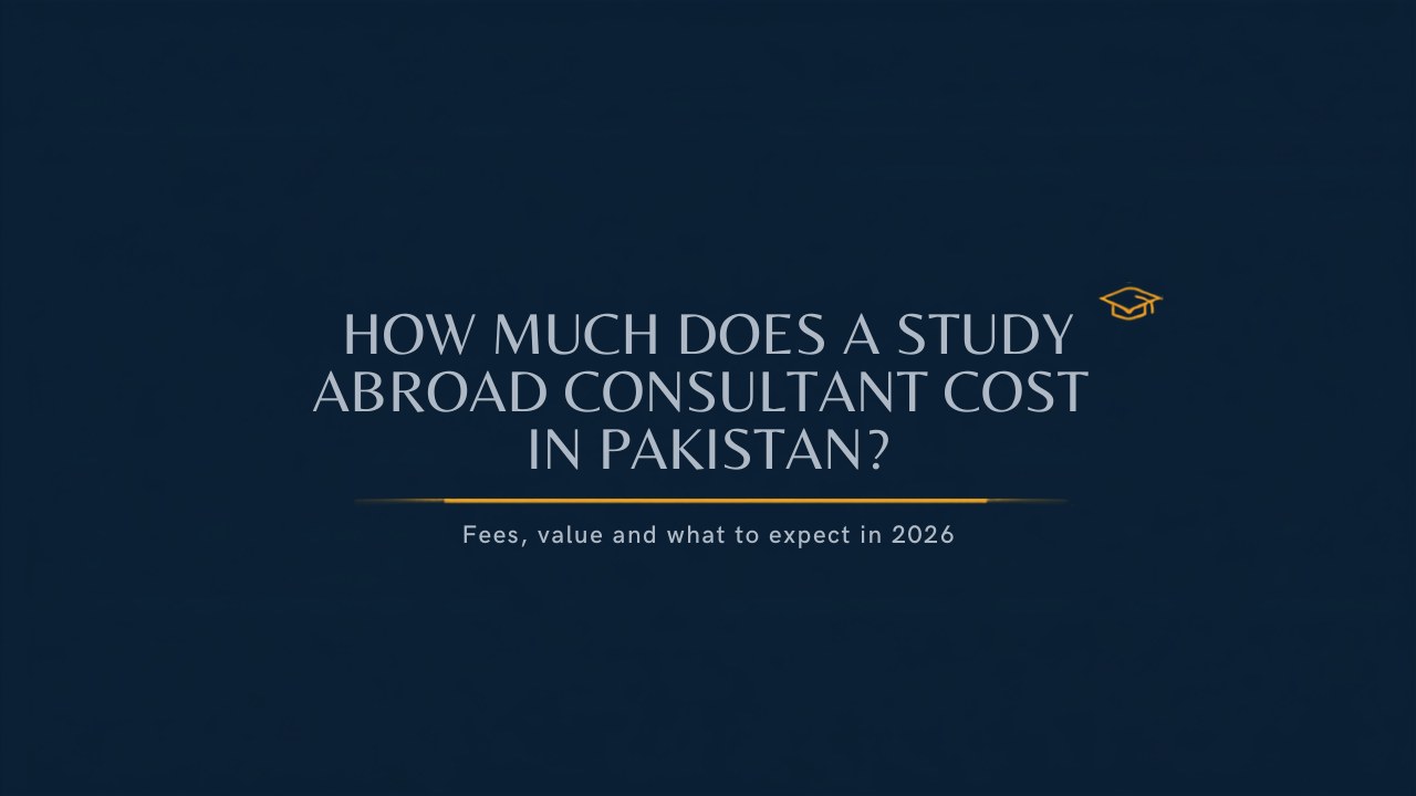 How much does a study abroad consultant cost in Pakistan?