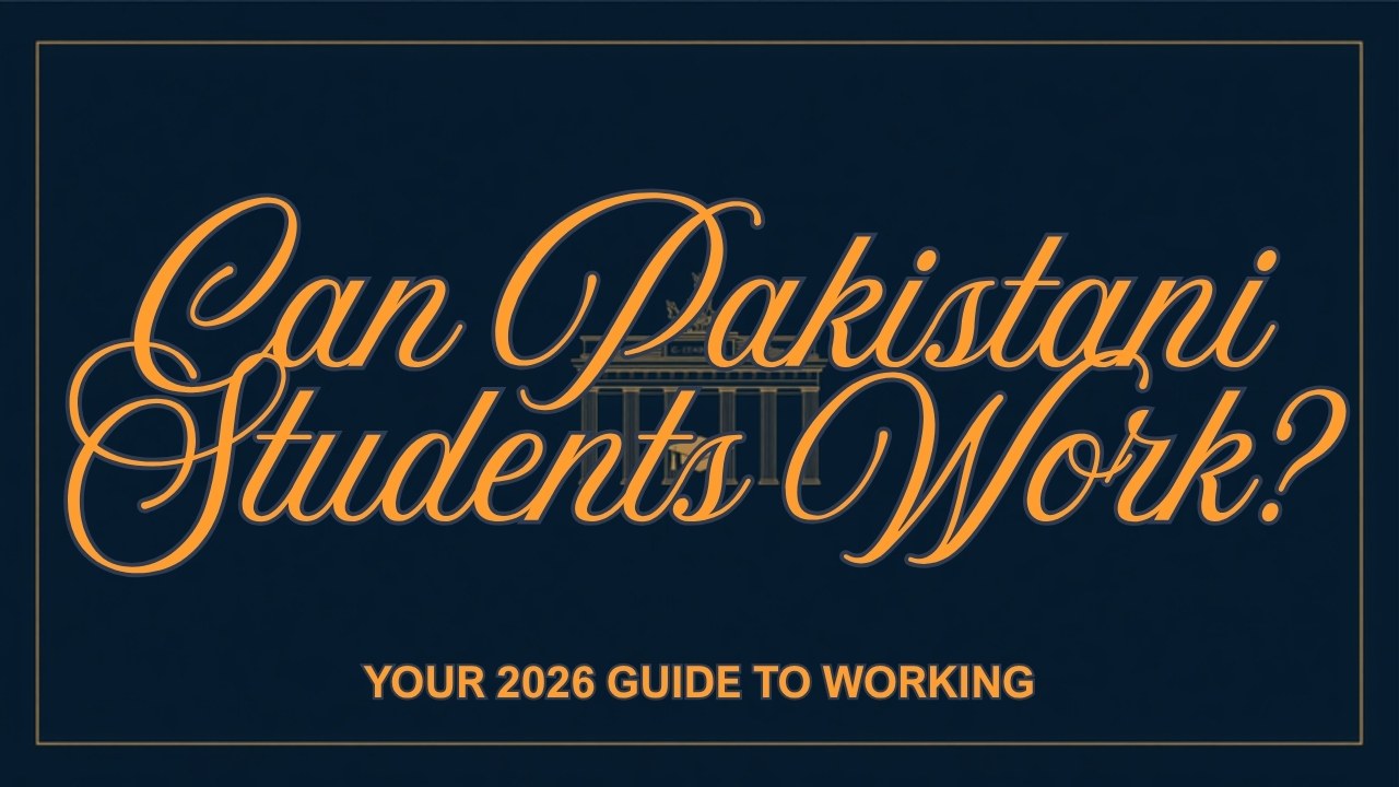 Can Pakistani students work part-time while studying in Germany?