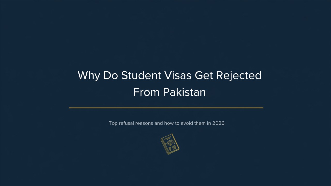 Why do student visas get rejected from Pakistan?