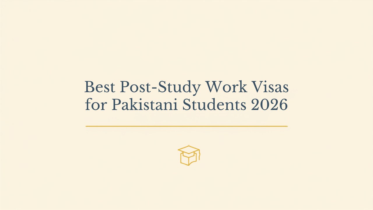Which Countries Offer the Best Post-Study Work Visa for Pakistani Students? (2026)
